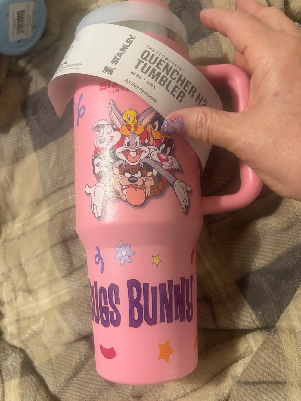 Stanley Pink Looney Tunes Kids Quencher Tumbler with Handle